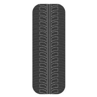 Reifen mit beidseitigem Abrieb an den Außenkanten